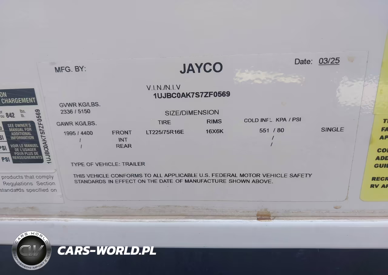 2025 Jayco Other VIN:1UJBC0AK7S7ZF0569 - 9