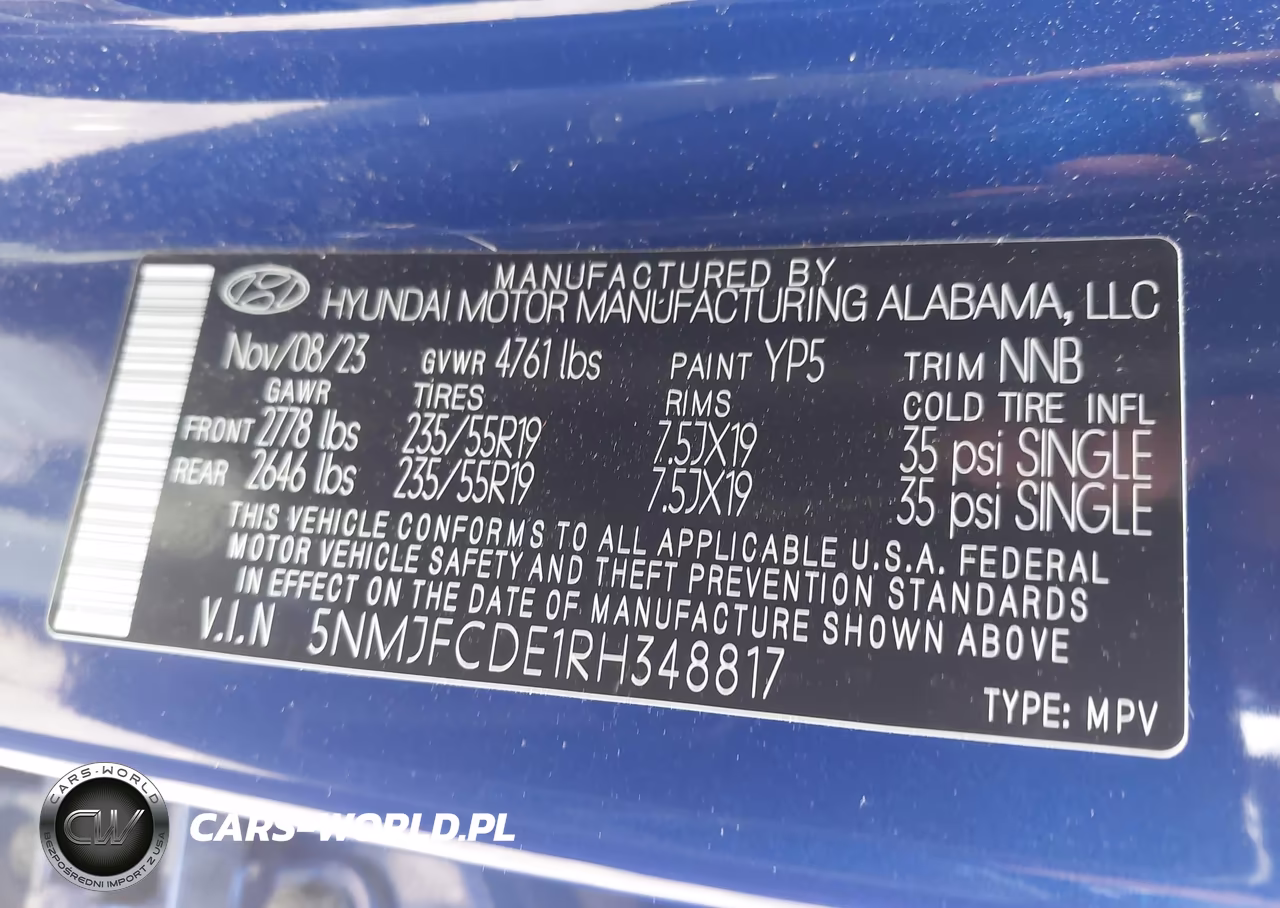 2024 Hyundai Tucson Sel VIN:5NMJFCDE1RH348817 - 9