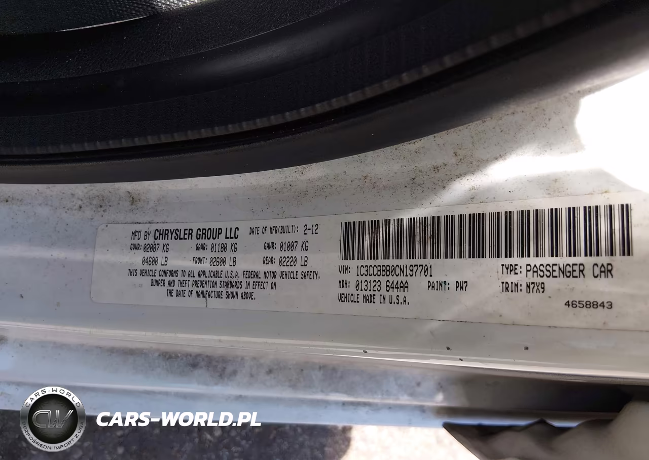 2012 Chrysler 200 Touring VIN:1C3CCBBB0CN197701 - 9