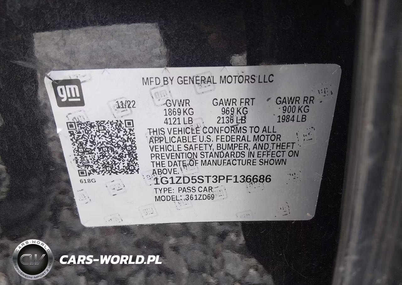 2023 Chevrolet Malibu Fwd 1Lt VIN:1G1ZD5ST3PF136686 - 9