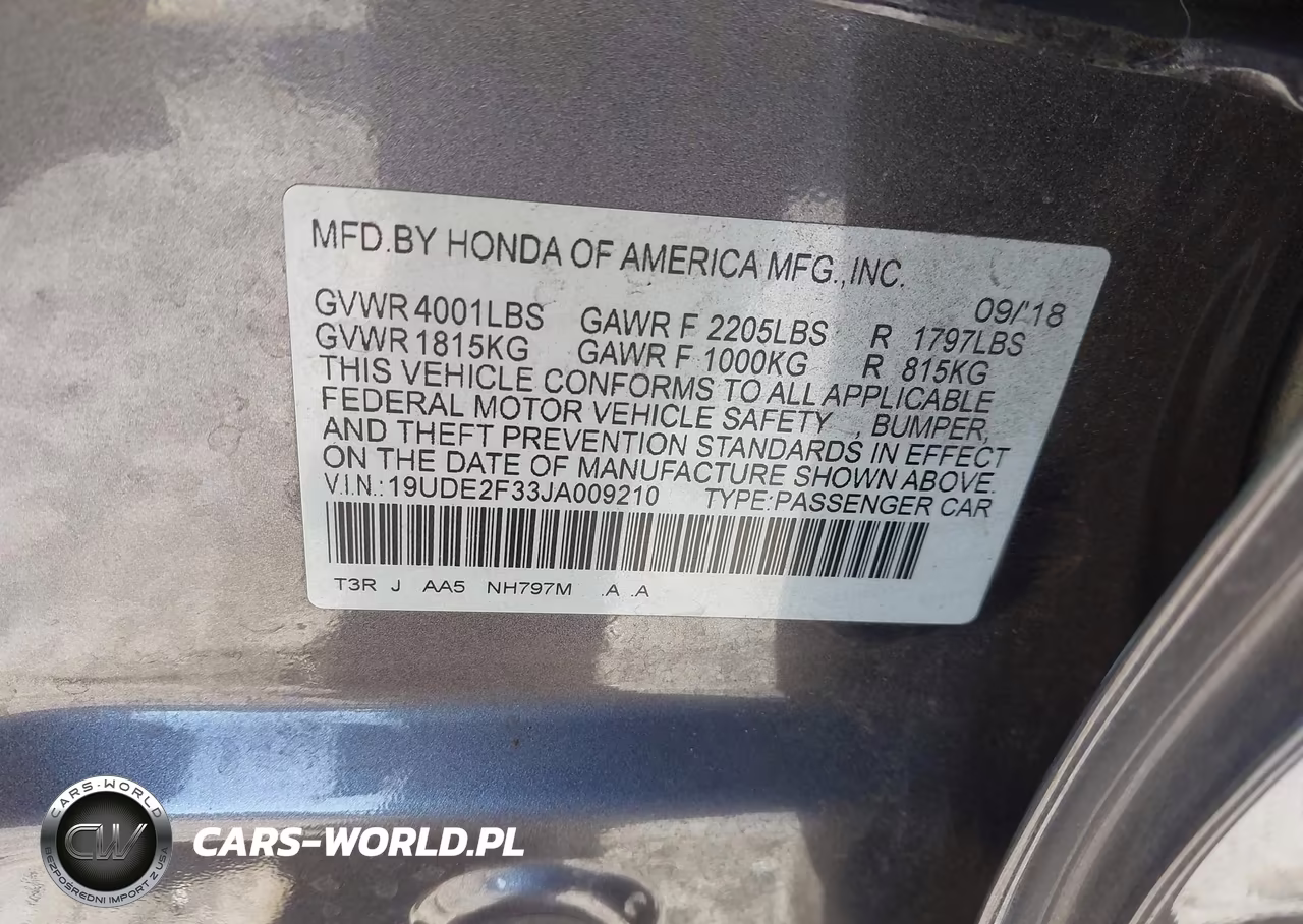 2018 Acura Ilx Acurawatch Plus Package VIN:19UDE2F33JA009210 - 9