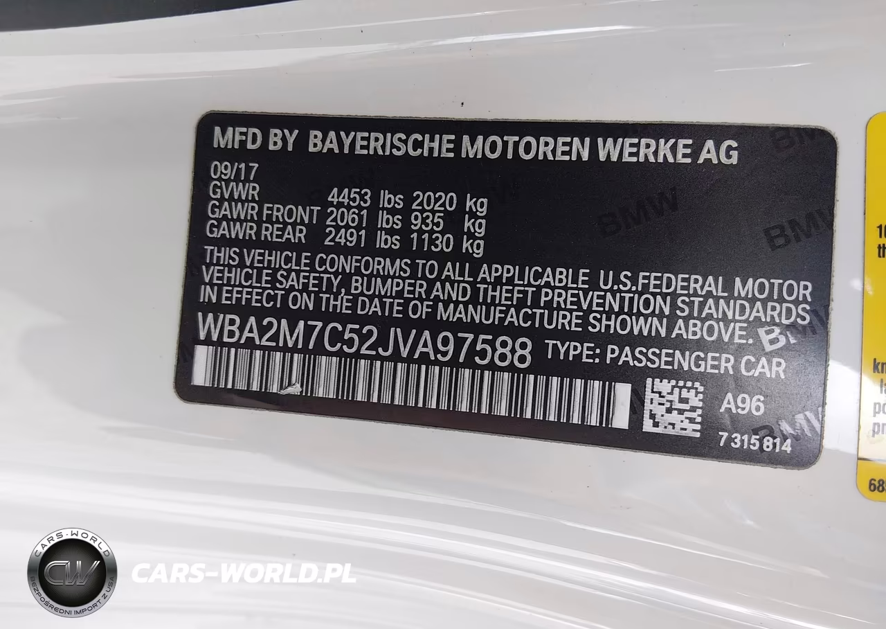 2018 BMW 230I VIN:WBA2M7C52JVA97588 - 9
