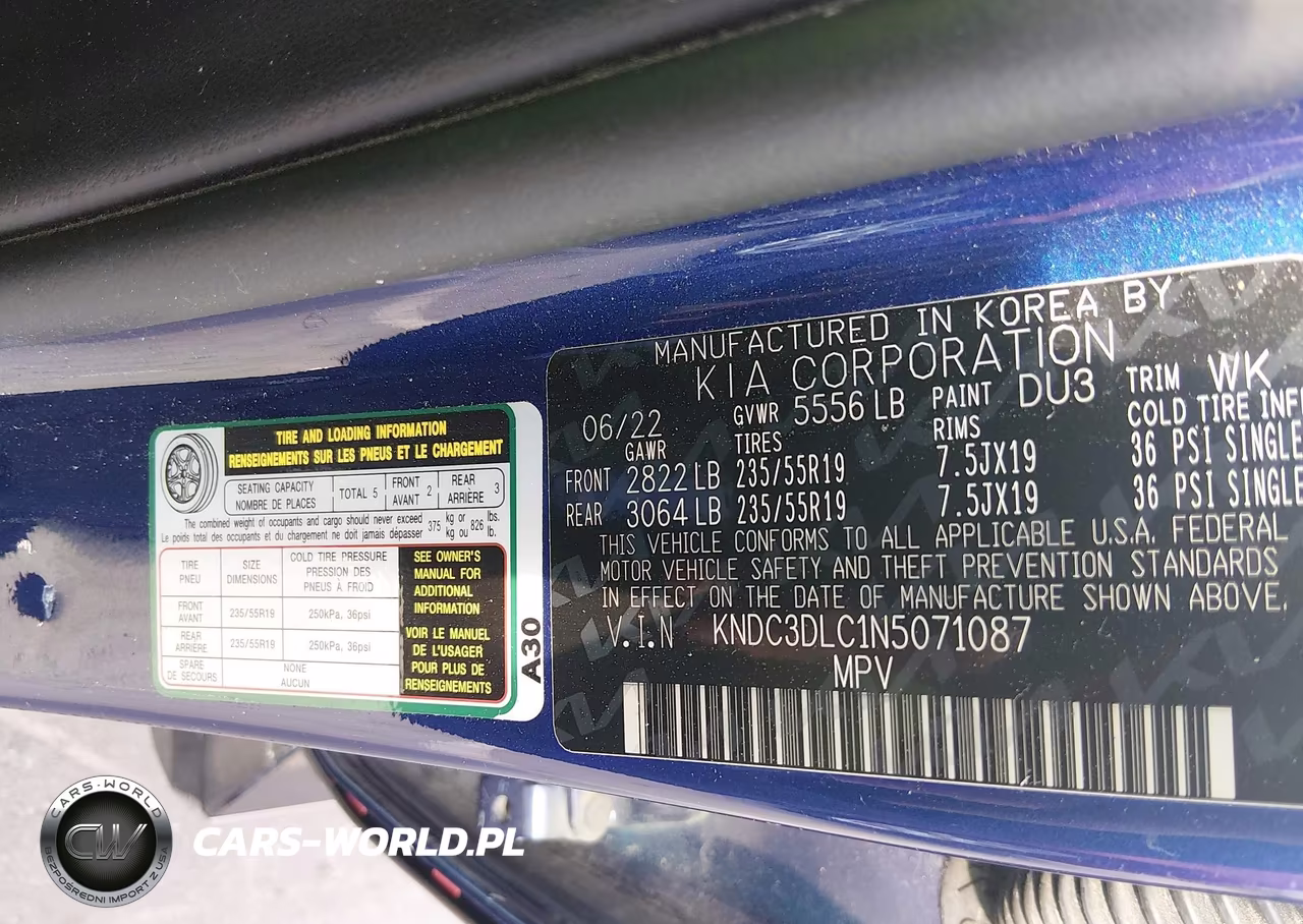 2022 Kia Ev6 Wind VIN:KNDC3DLC1N5071087 - 9