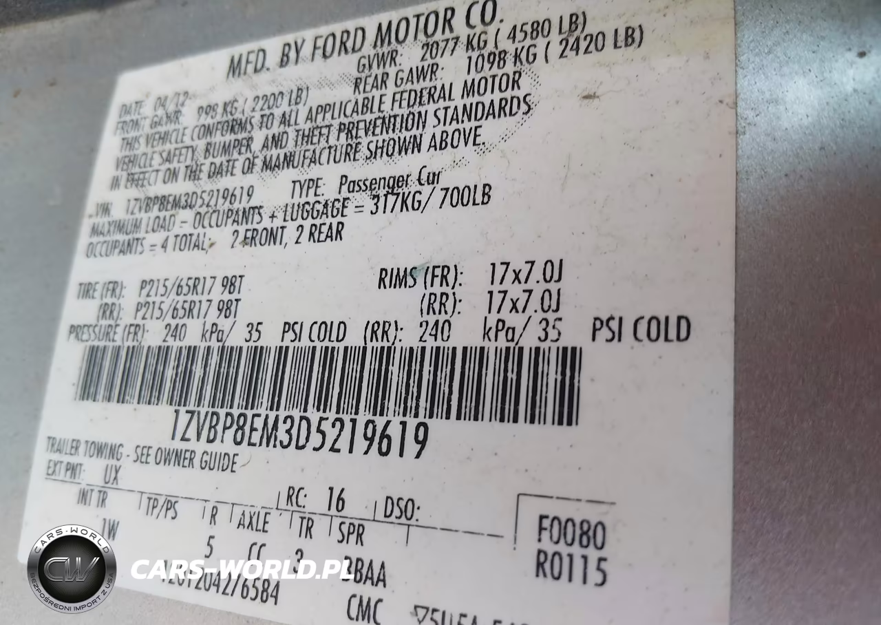 2013 Ford Mustang V6 VIN:1ZVBP8EM3D5219619 - 9