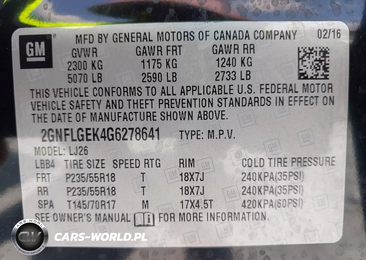 2016 Chevrolet Equinox Ltz VIN:2GNFLGEK4G6278641 - 9