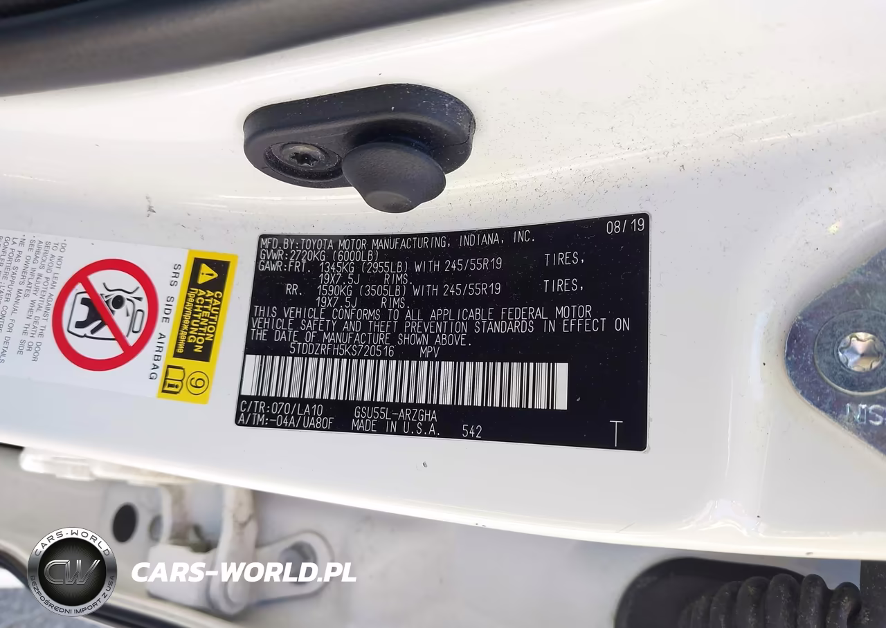 2019 Toyota Highlander Limited VIN:5TDDZRFH5KS720516 - 9