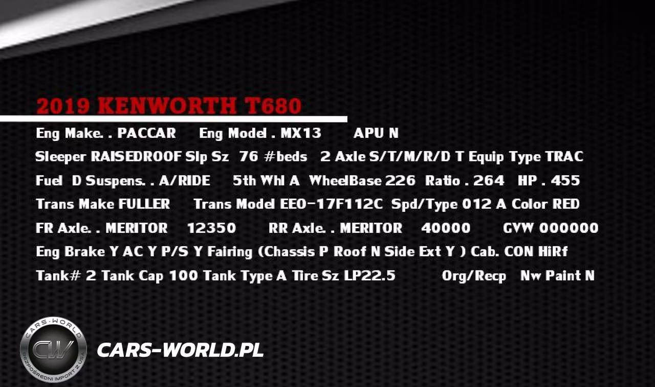 2019 Kenworth T680 VIN:1XKYDP9X5KJ224401 - 20