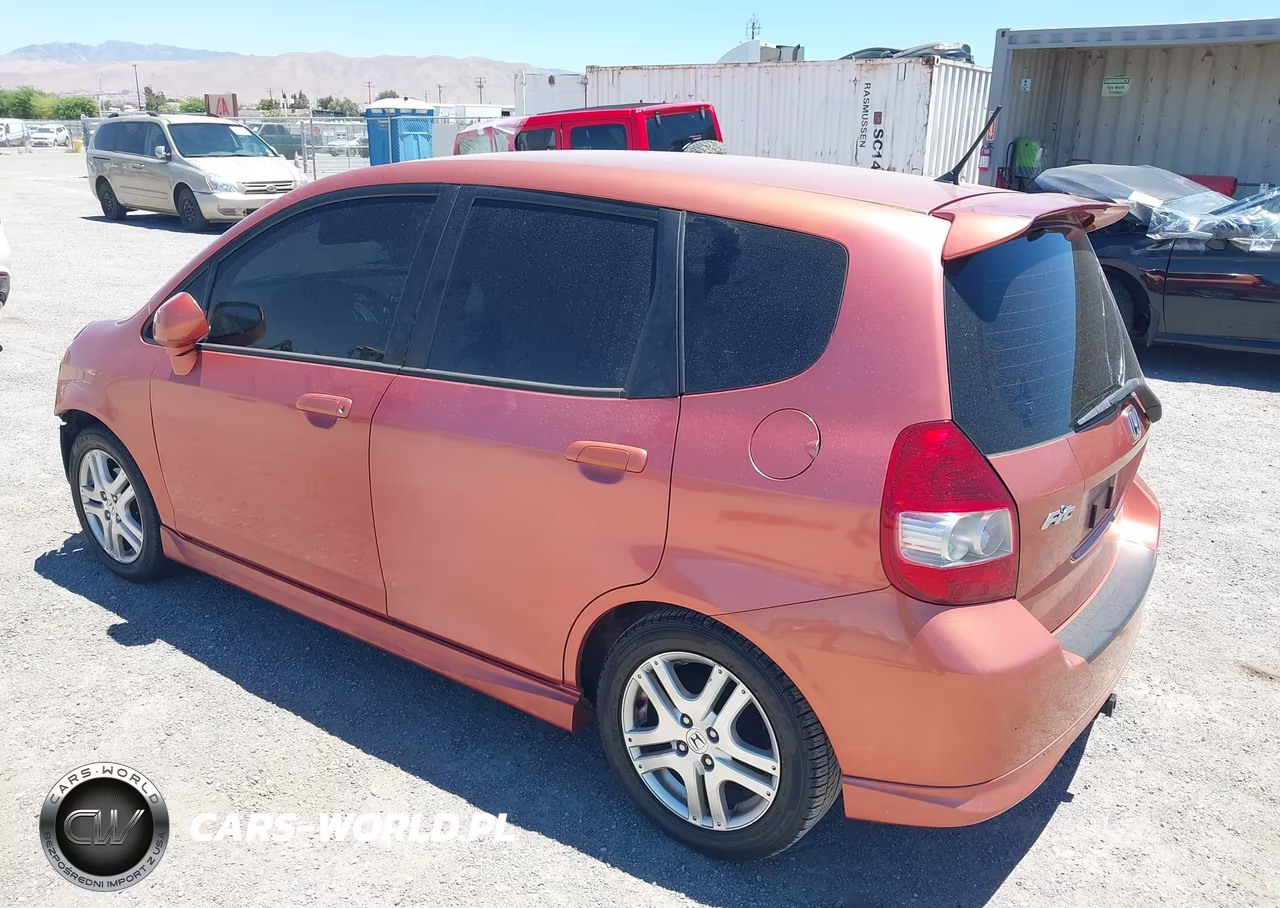 2007 Honda Fit Sport VIN:JHMGD37627S053021 - 3