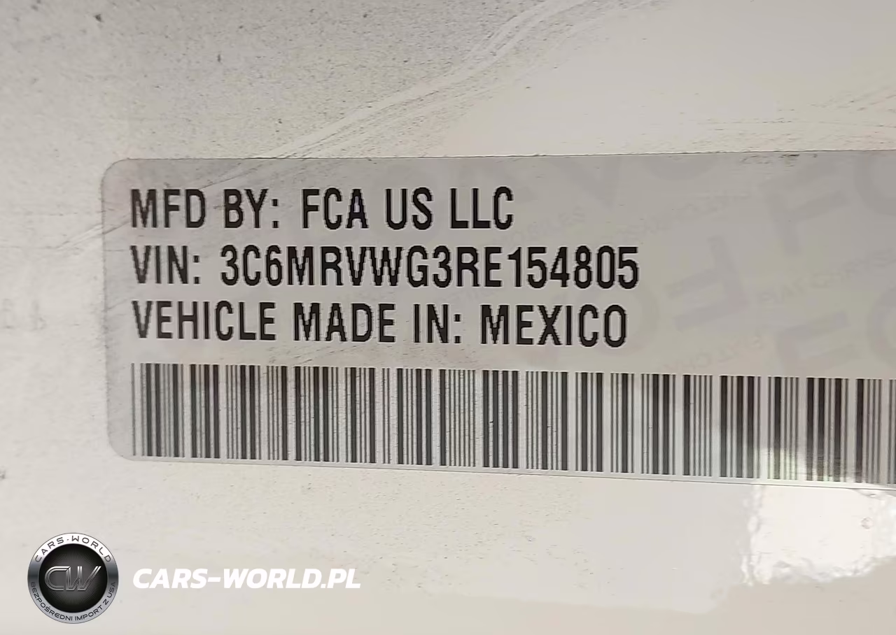 2024 Ram Promaster 3500 Tradesman Low Roof 136 Wb W-Pass Seat VIN:3C6MRVWG3RE154805 - 9