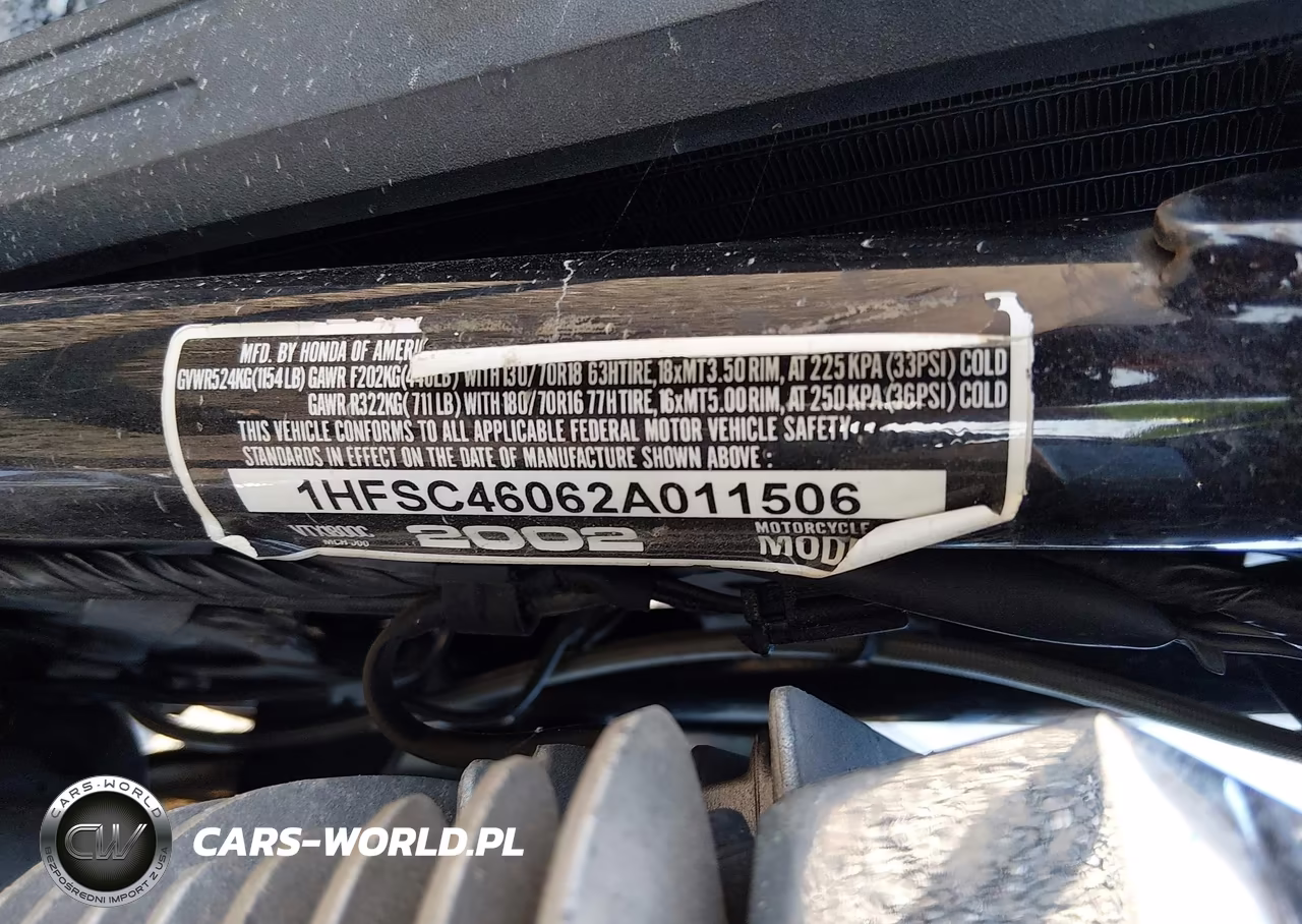 2002 Honda Vtx1800 C VIN:1HFSC46062A011506 - 9