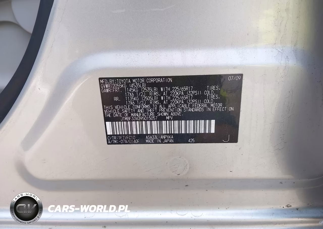 2009 Toyota Rav4 VIN:JTMBF33V395015057 - 9
