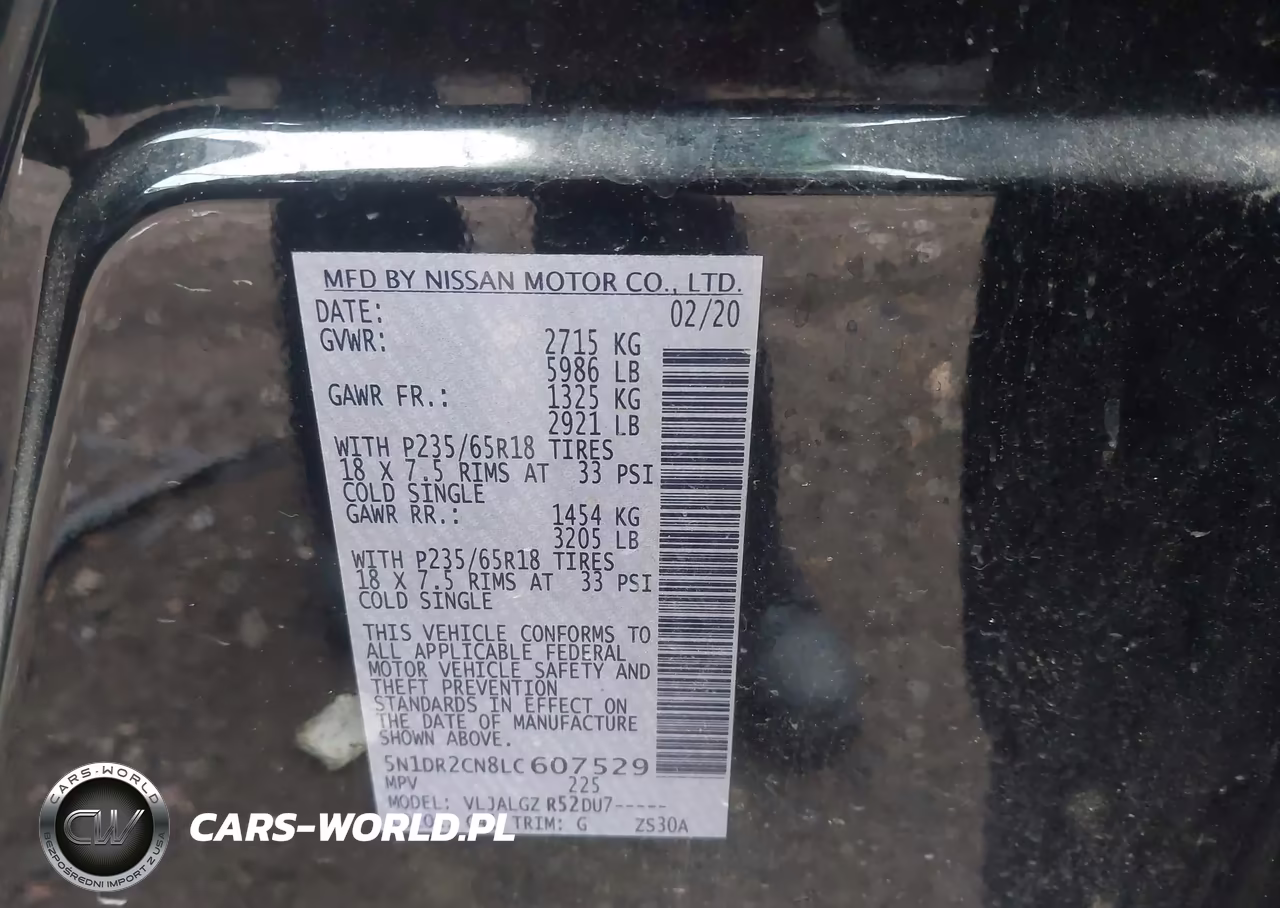 2020 Nissan Pathfinder Sl 2Wd VIN:5N1DR2CN8LC607529 - 9