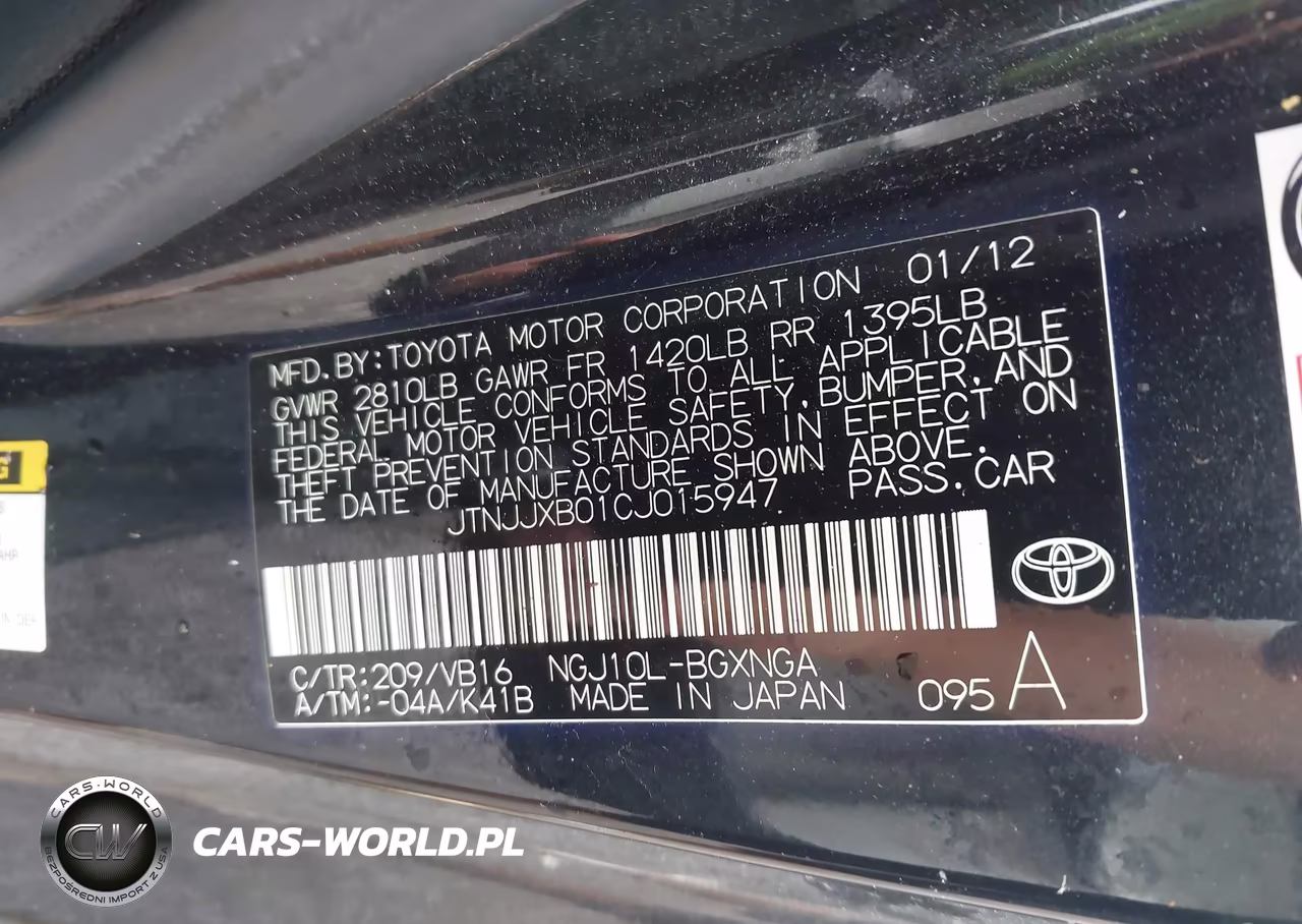 2012 Scion Iq VIN:JTNJJXB01CJ015947 - 9