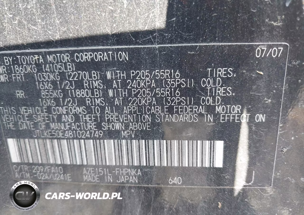 2008 Scion Xb VIN:JTLKE50E481024749 - 9