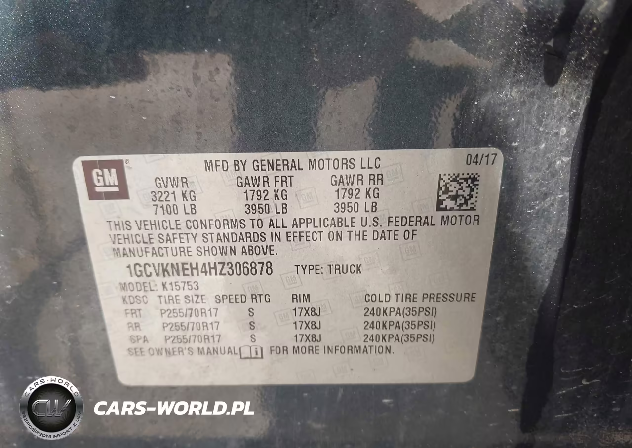 2017 Chevrolet Silverado 1500 Work Truck VIN:1GCVKNEH4HZ306878 - 9