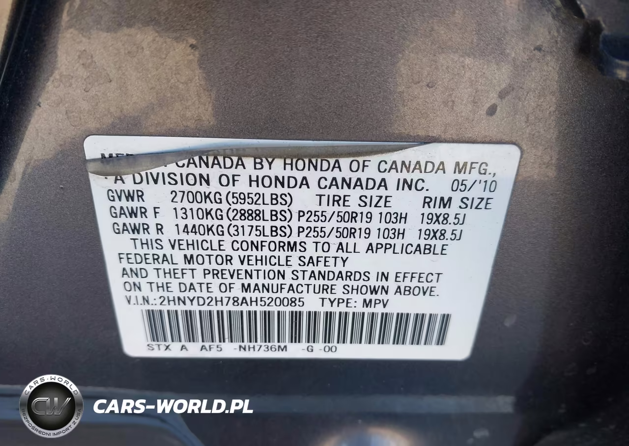 2010 Acura Mdx Advance Package VIN:2HNYD2H78AH520085 - 9