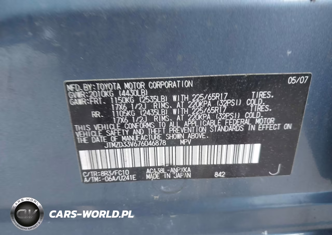 2007 Toyota Rav4 VIN:JTMZD33V676046878 - 9