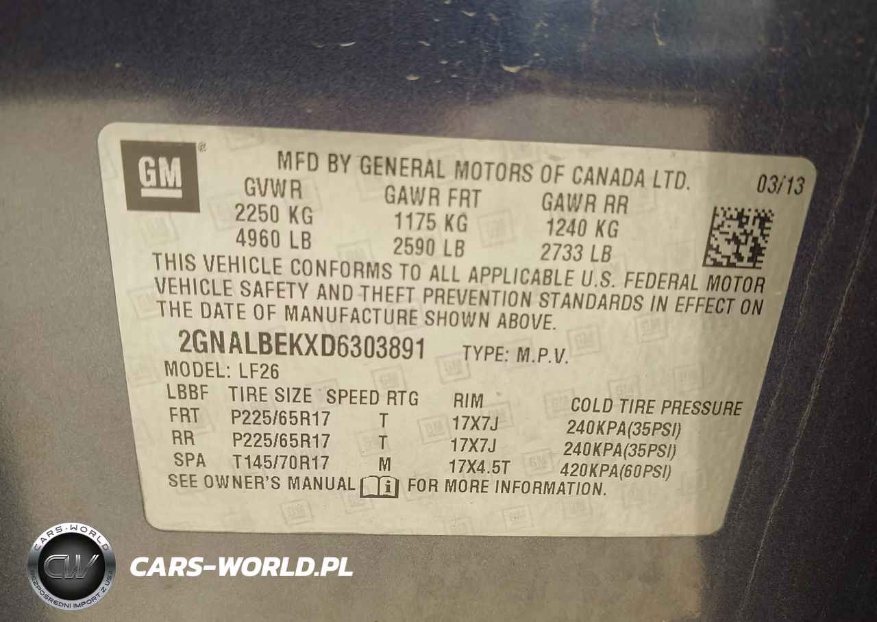 2013 Chevrolet Equinox Ls VIN:2GNALBEKXD6303891 - 9
