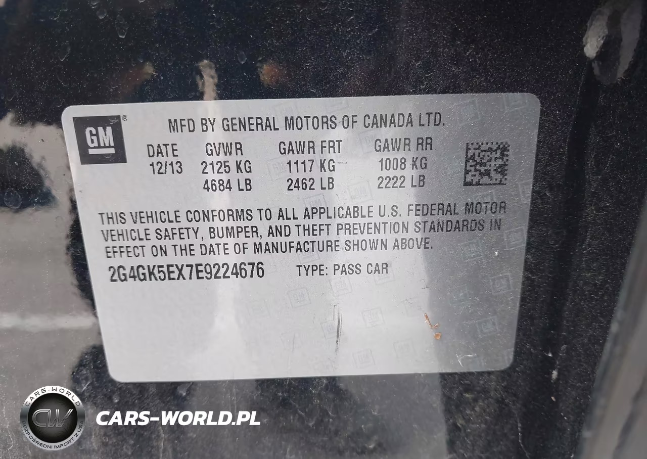 2014 Buick Regal Turbo VIN:2G4GK5EX7E9224676 - 9