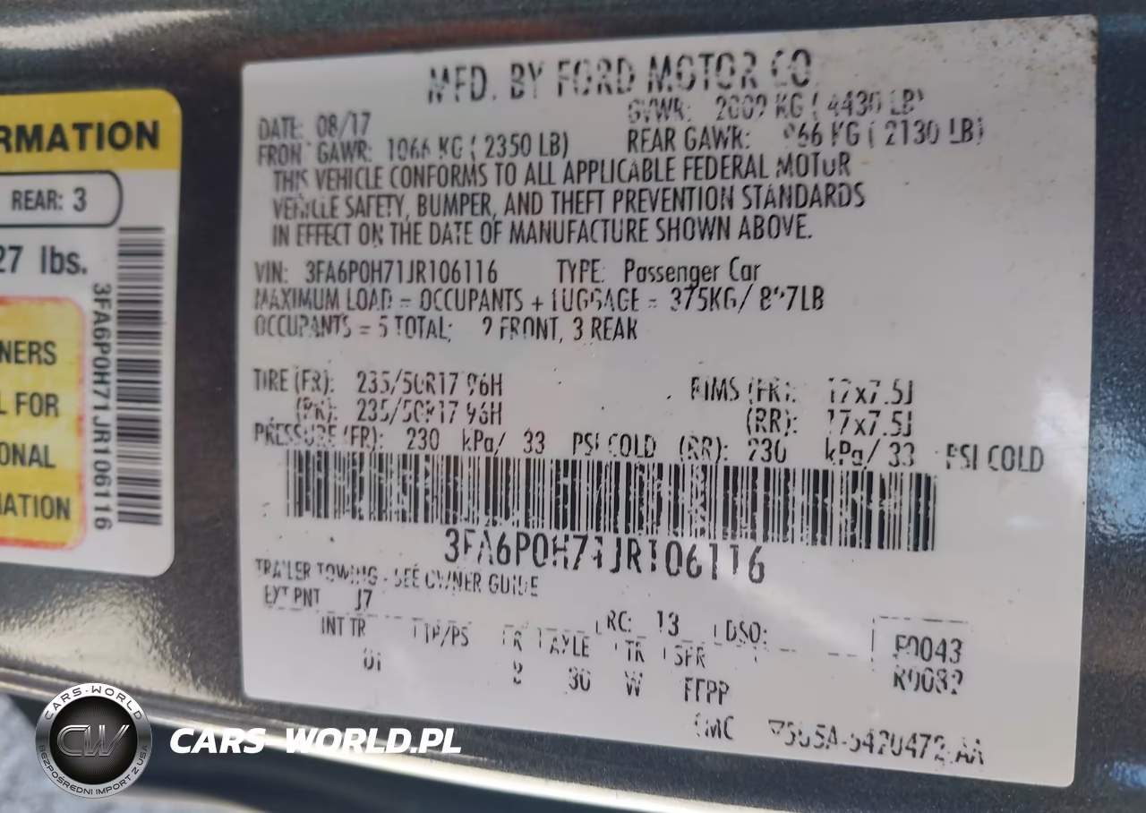 2018 Ford Fusion Se VIN:3FA6P0H71JR106116 - 9