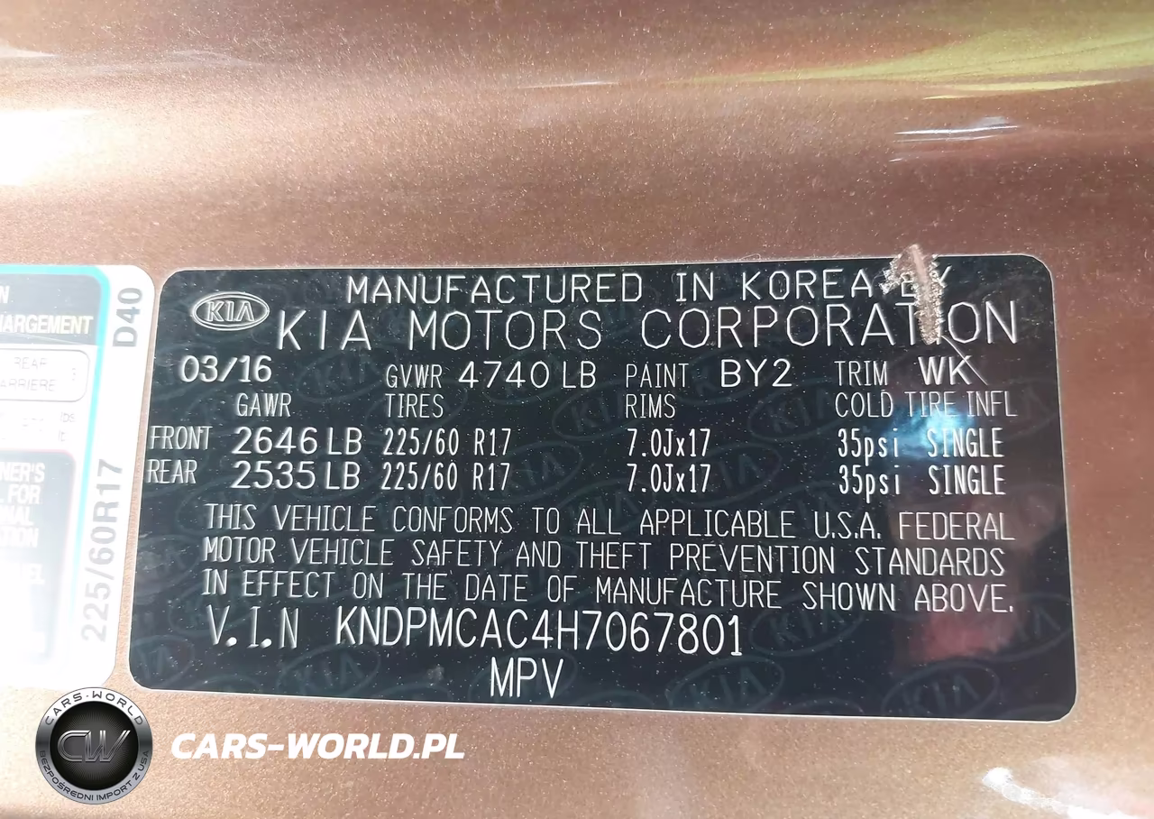 2017 Kia Sportage Lx VIN:KNDPMCAC4H7067801 - 9