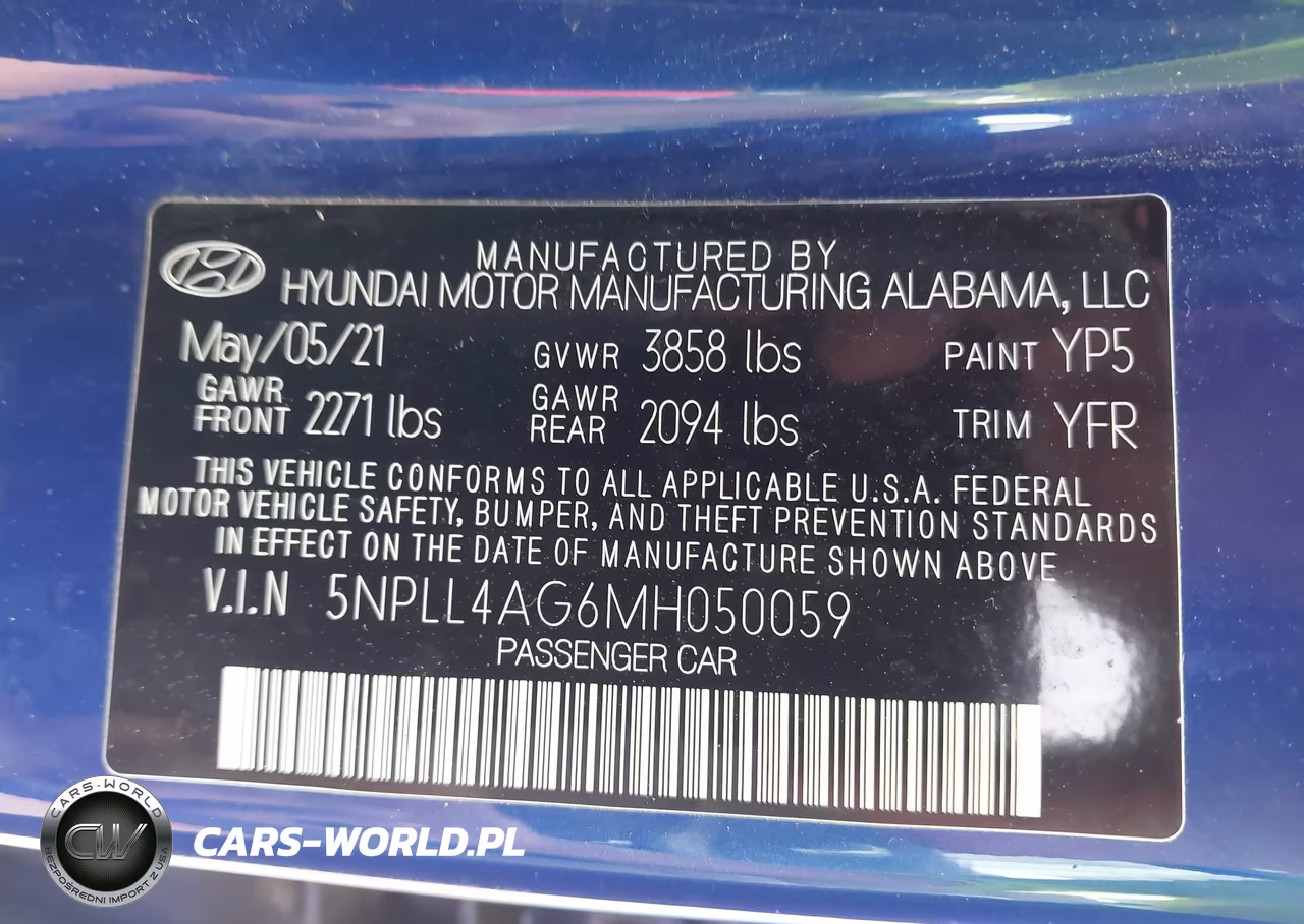 2021 Hyundai Elantra Se VIN:5NPLL4AG6MH050059 - 9