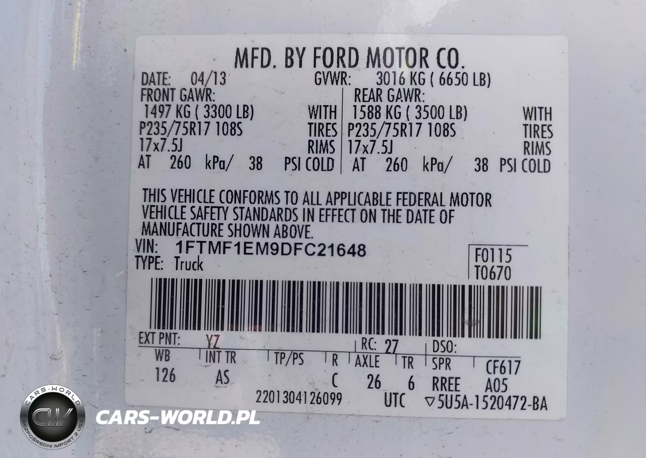 2013 Ford F-150 Stx-Xl-Xlt VIN:1FTMF1EM9DFC21648 - 9