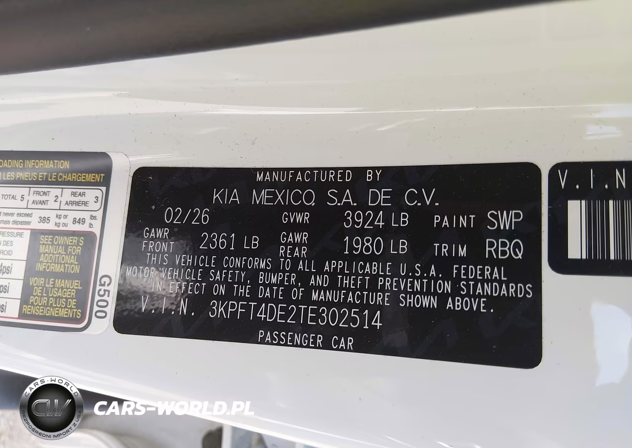 2026 Kia K4 Lxs VIN:3KPFT4DE2TE302514 - 9