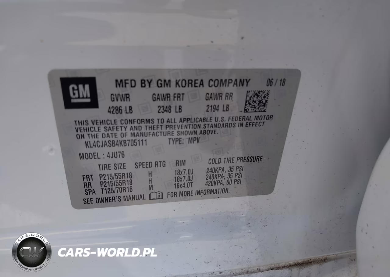 2019 Buick Encore Fwd Preferred VIN:KL4CJASB4KB705111 - 9