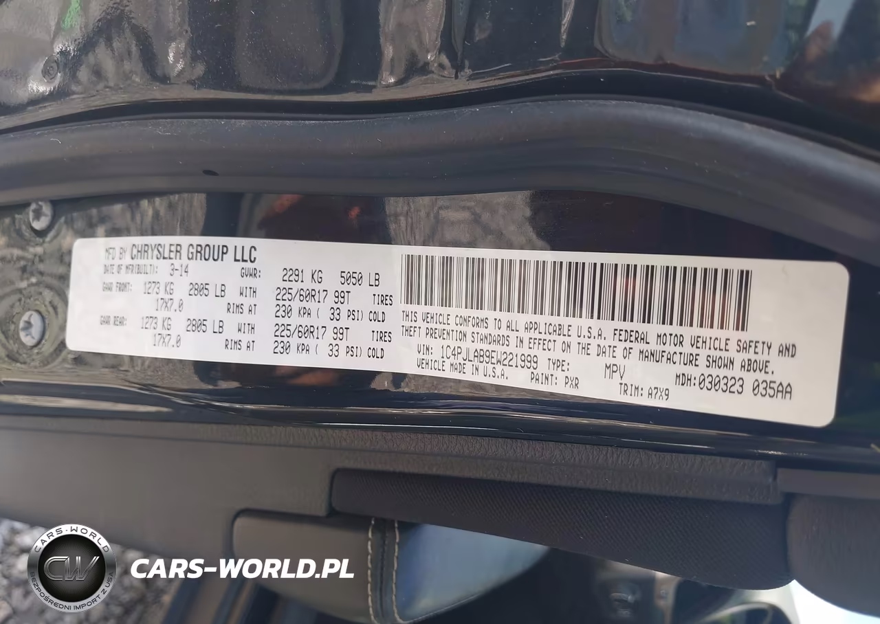 2014 Jeep Cherokee Sport VIN:1C4PJLAB9EW221999 - 9