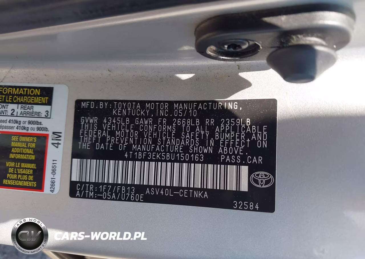 2011 Toyota Camry Le VIN:4T1BF3EK5BU150163 - 9