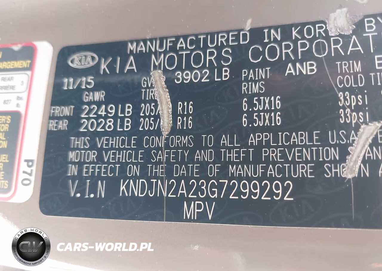 2016 Kia Soul VIN:KNDJN2A23G7299292 - 9