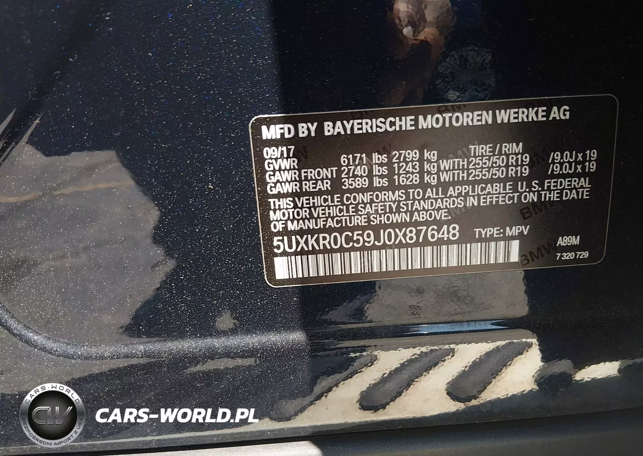2018 BMW X5 xDrive35I VIN:5UXKR0C59J0X87648 - 9