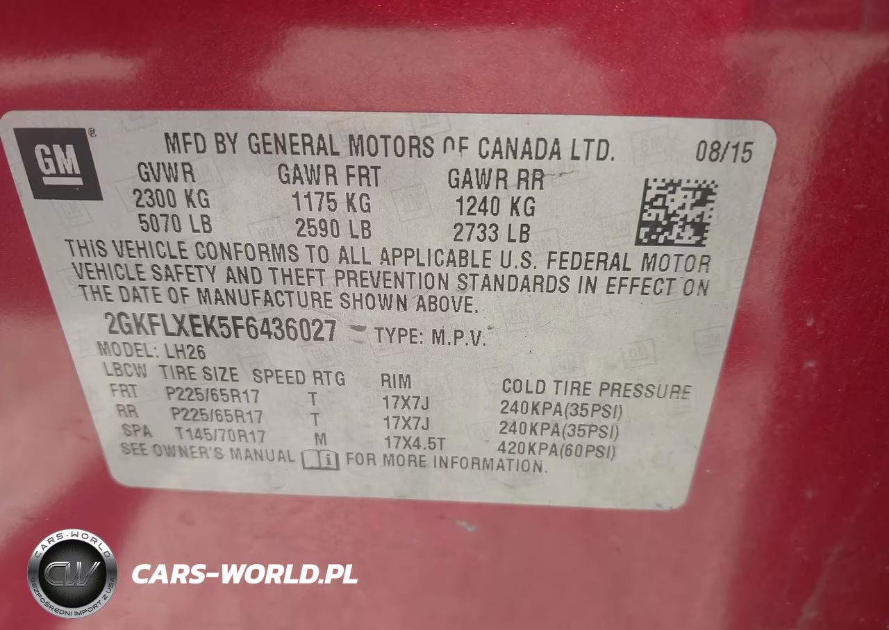 2015 GMC Terrain Slt-1 VIN:2GKFLXEK5F6436027 - 9