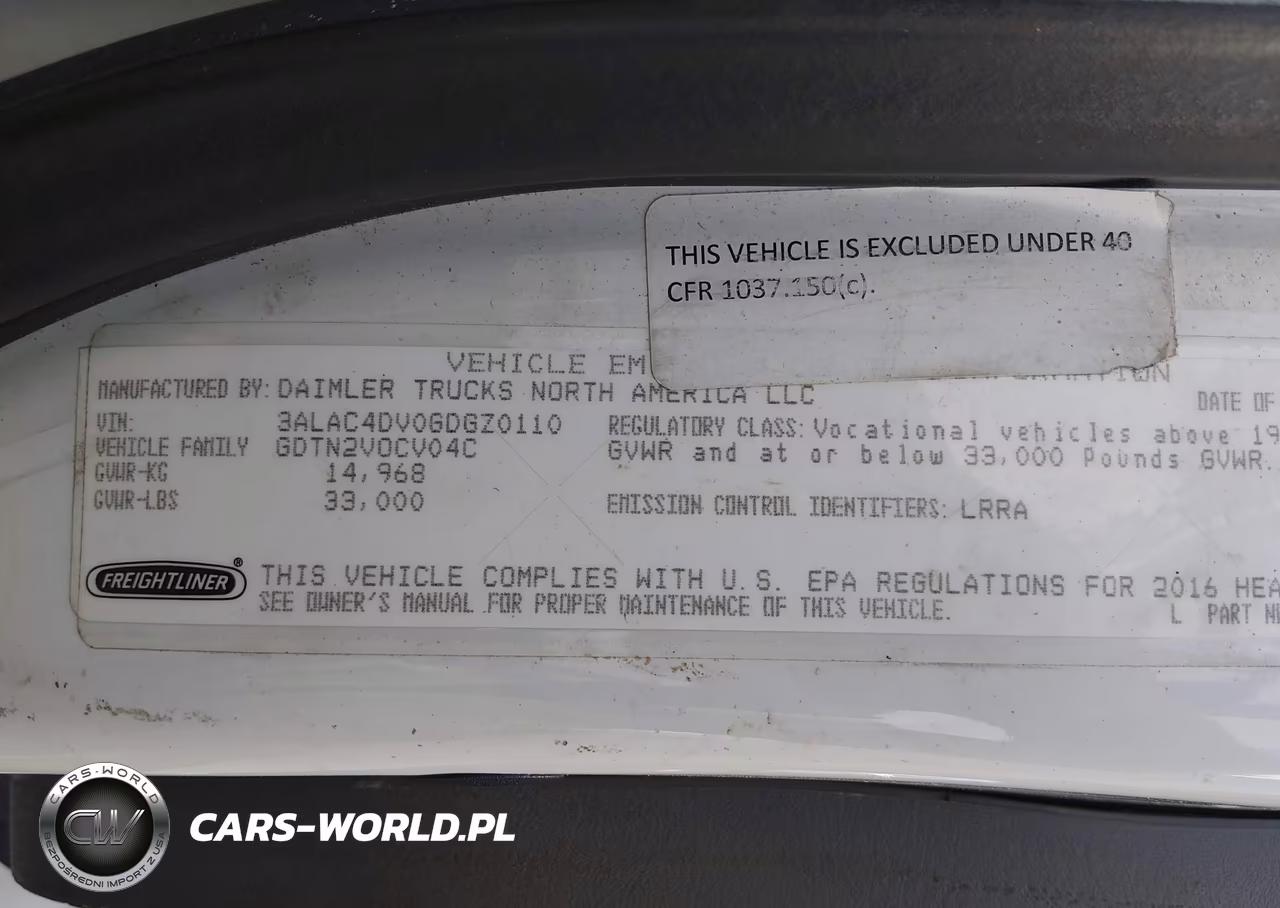 2016 Freightliner M2 112 Medium Duty VIN:3ALAC4DV0GDGZ0110 - 8
