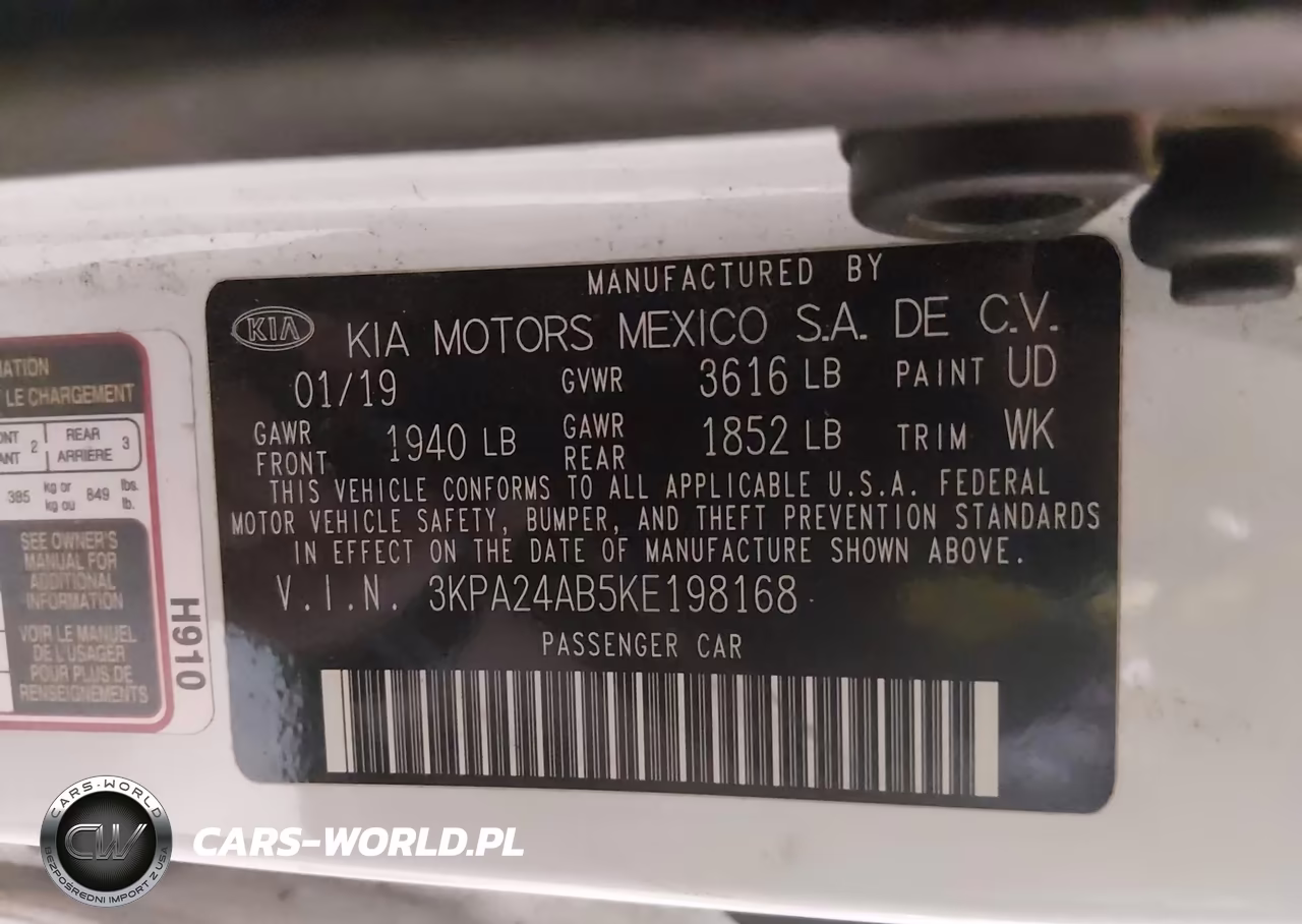 2019 Kia Rio S VIN:3KPA24AB5KE198168 - 9
