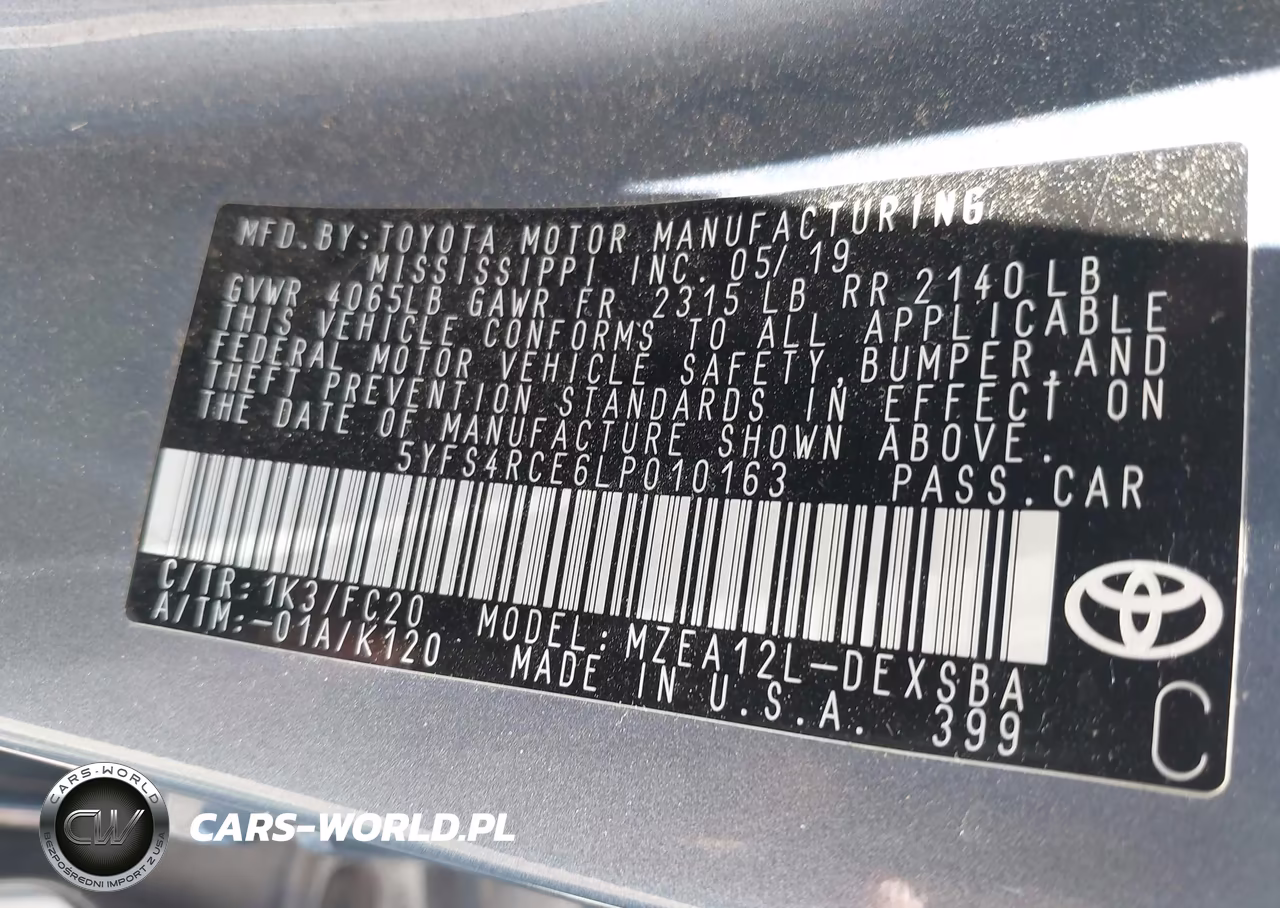2020 Toyota Corolla Se VIN:5YFS4RCE6LP010163 - 9