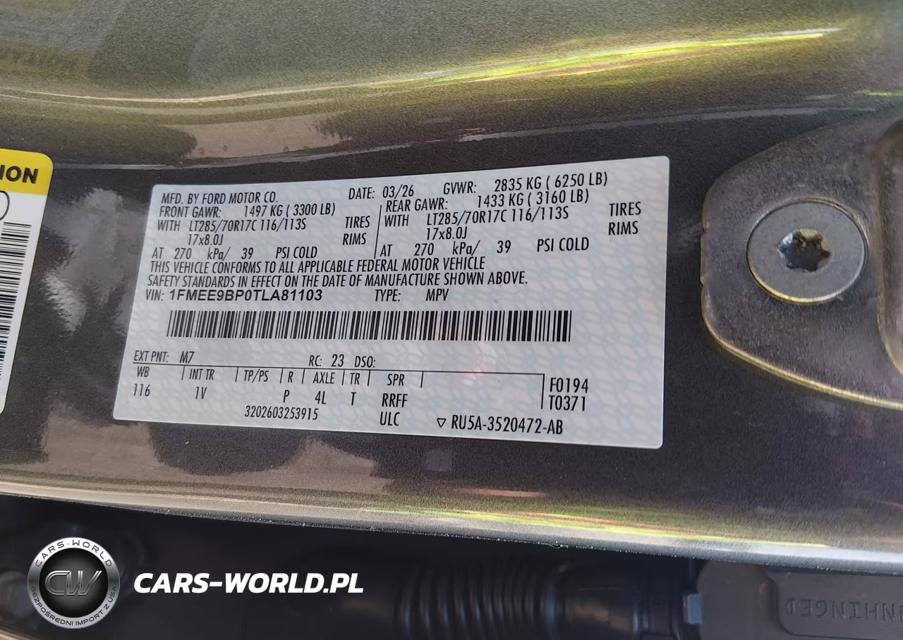 2026 Ford Bronco Badlands VIN:1FMEE9BP0TLA81103 - 9