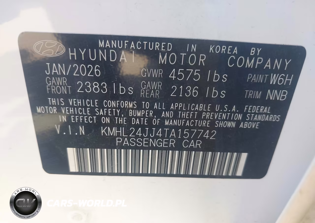 2026 Hyundai Sonata Hybrid Blue VIN:KMHL24JJ4TA157742 - 9
