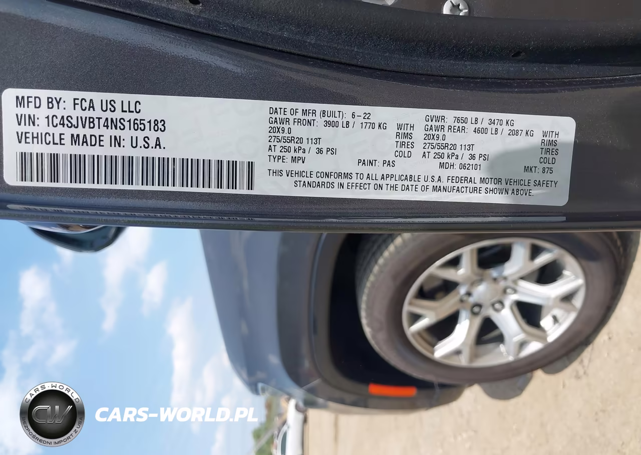 2022 Jeep Wagoneer Series Ii 4X4 VIN:1C4SJVBT4NS165183 - 9