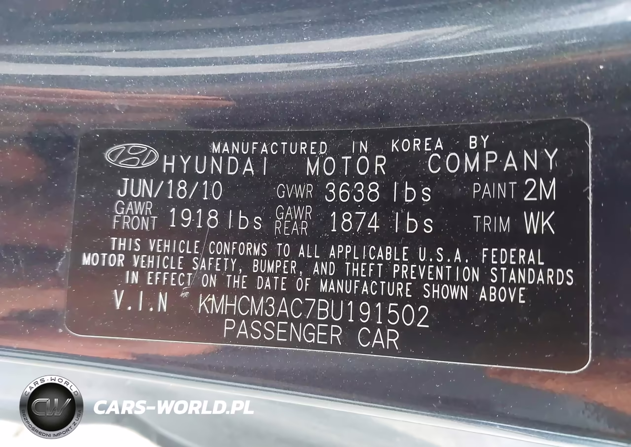 2011 Hyundai Accent Gs VIN:KMHCM3AC7BU191502 - 9