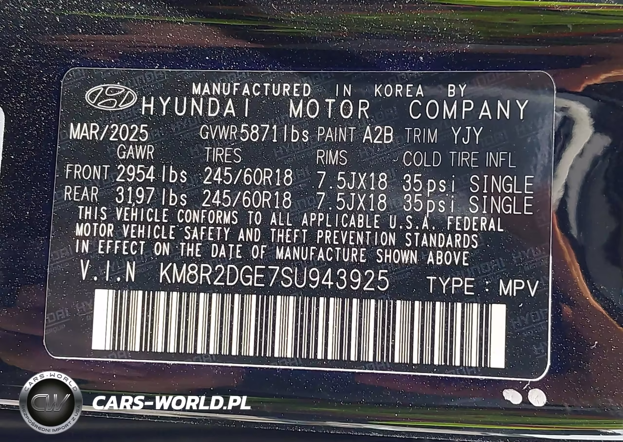 2025 Hyundai Palisade Sel VIN:KM8R2DGE7SU943925 - 9