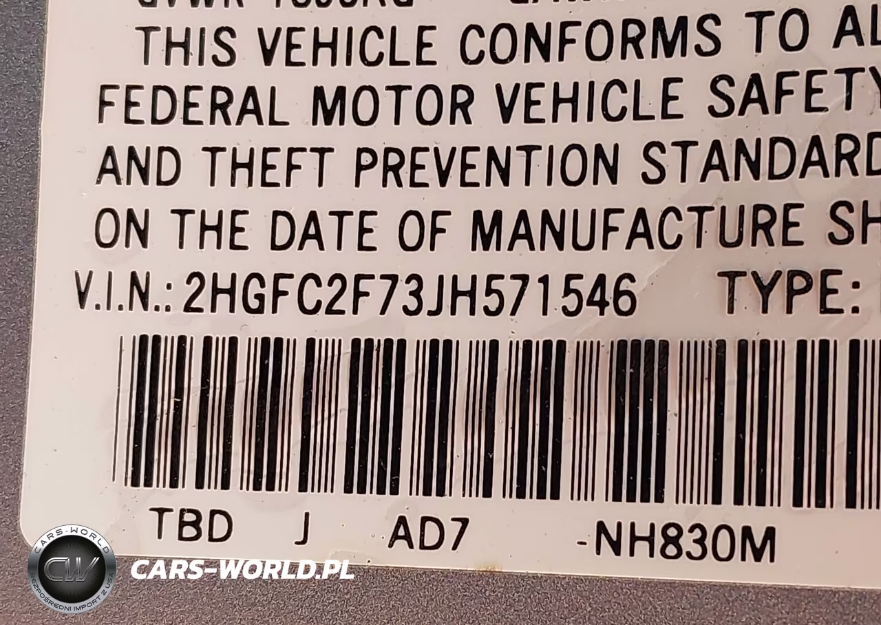 2018 Honda Civic Ex VIN:2HGFC2F73JH571546 - 9
