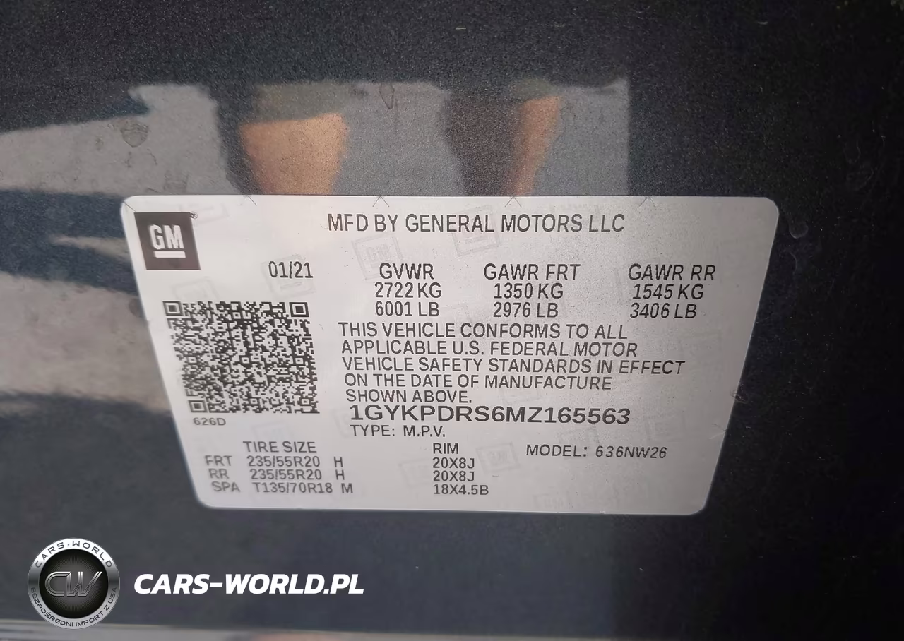 2021 Cadillac Xt6 Awd Premium Luxury VIN:1GYKPDRS6MZ165563 - 9