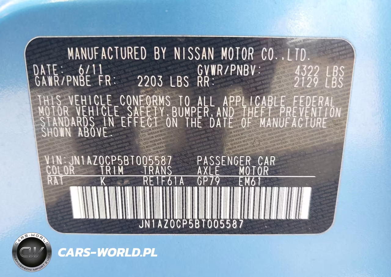 2011 Nissan Leaf Sl VIN:JN1AZ0CP5BT005587 - 9