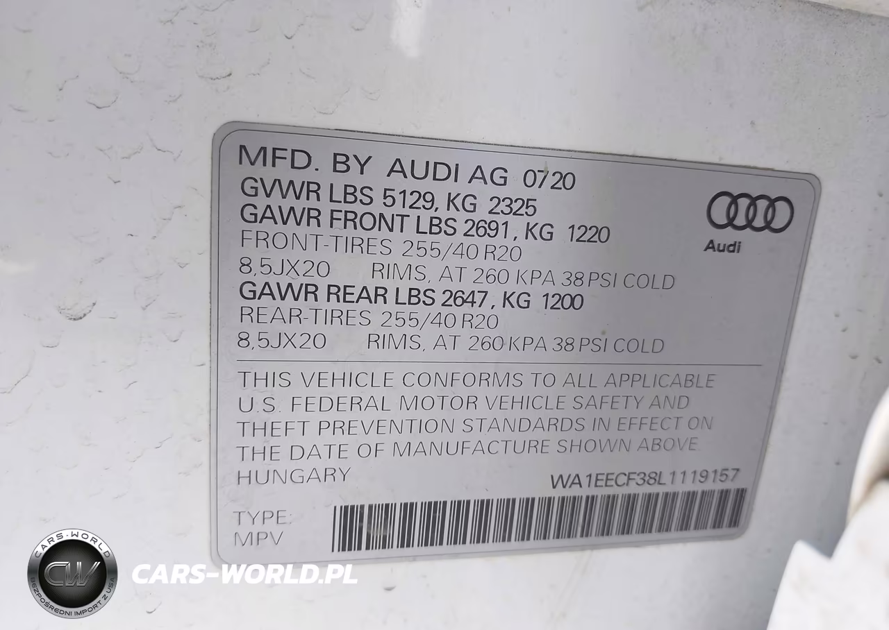2020 Audi Q3 Premium Plus 45 Tfsi S Line Quattro Tiptronic VIN:WA1EECF38L1119157 - 9
