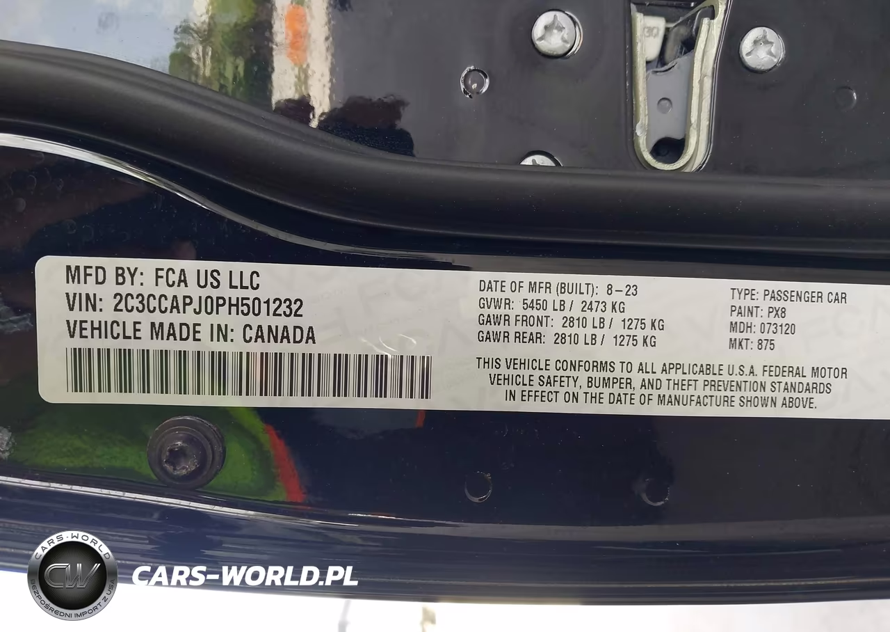 2023 Chrysler 300 300C VIN:2C3CCAPJ0PH501232 - 9