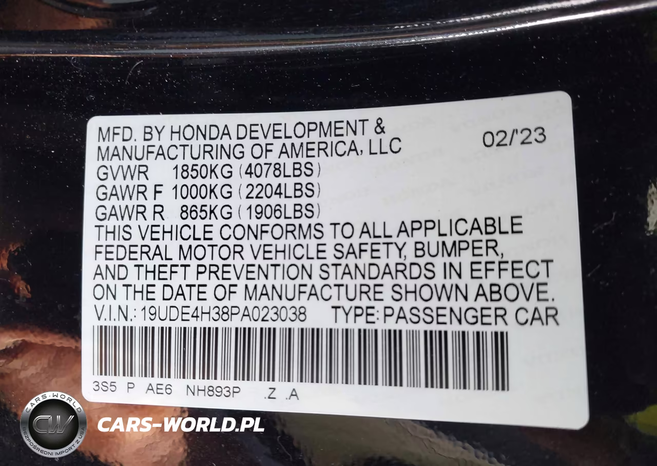 2023 Acura Integra A-Spec VIN:19UDE4H38PA023038 - 9