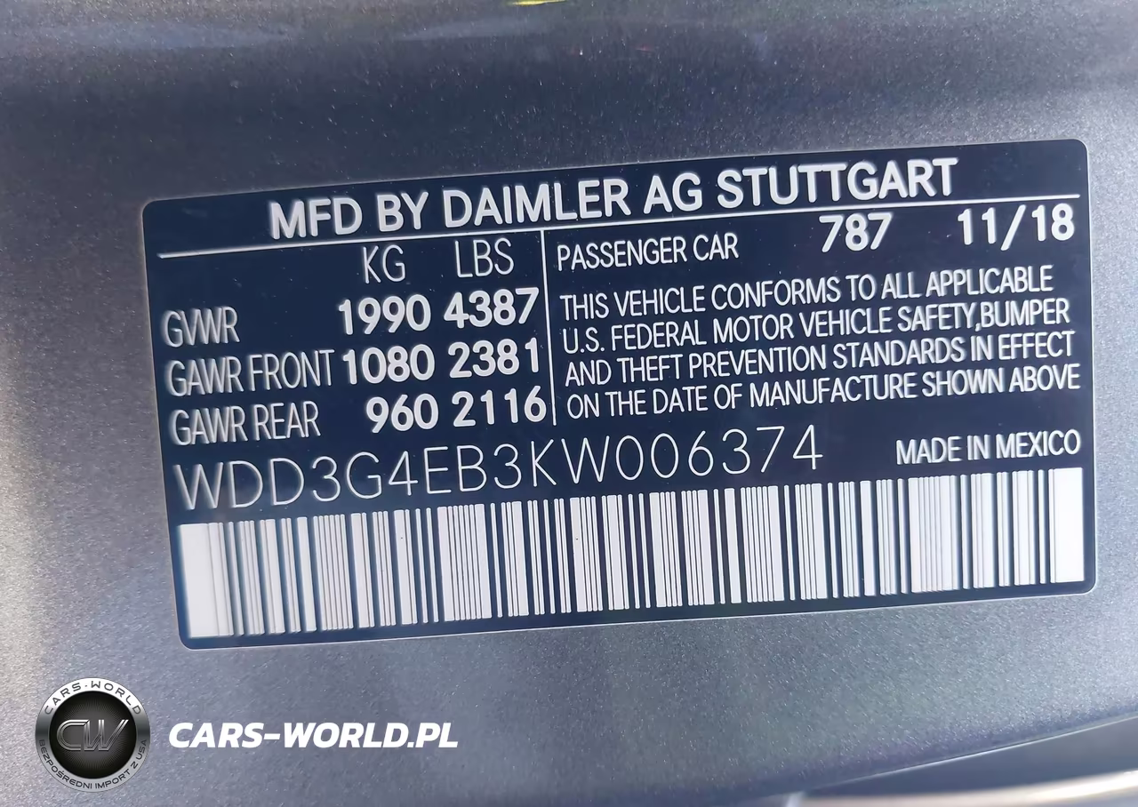 2019 Mercedes-Benz A 220 VIN:WDD3G4EB3KW006374 - 9