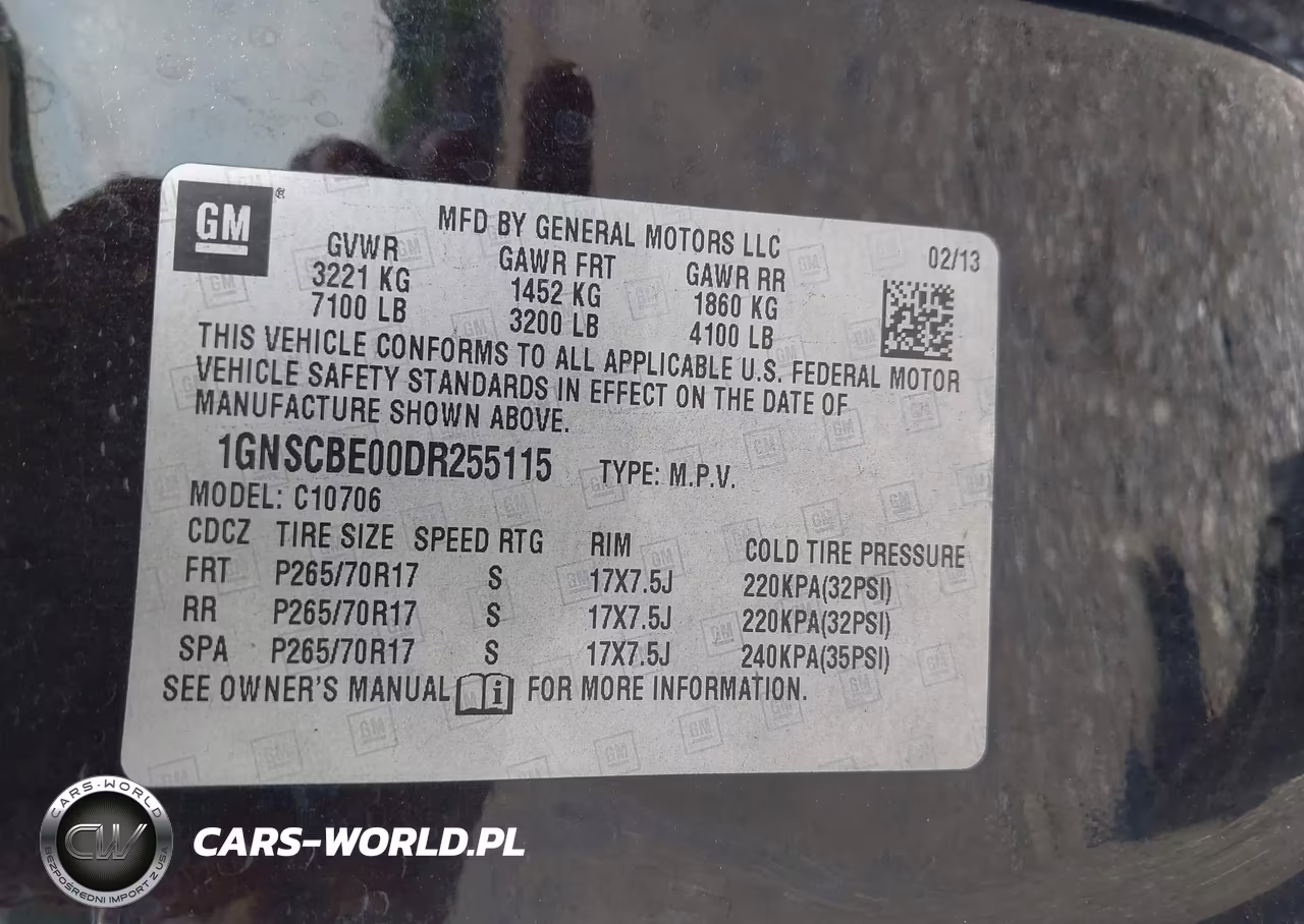 2013 Chevrolet Tahoe Lt VIN:1GNSCBE00DR255115 - 9